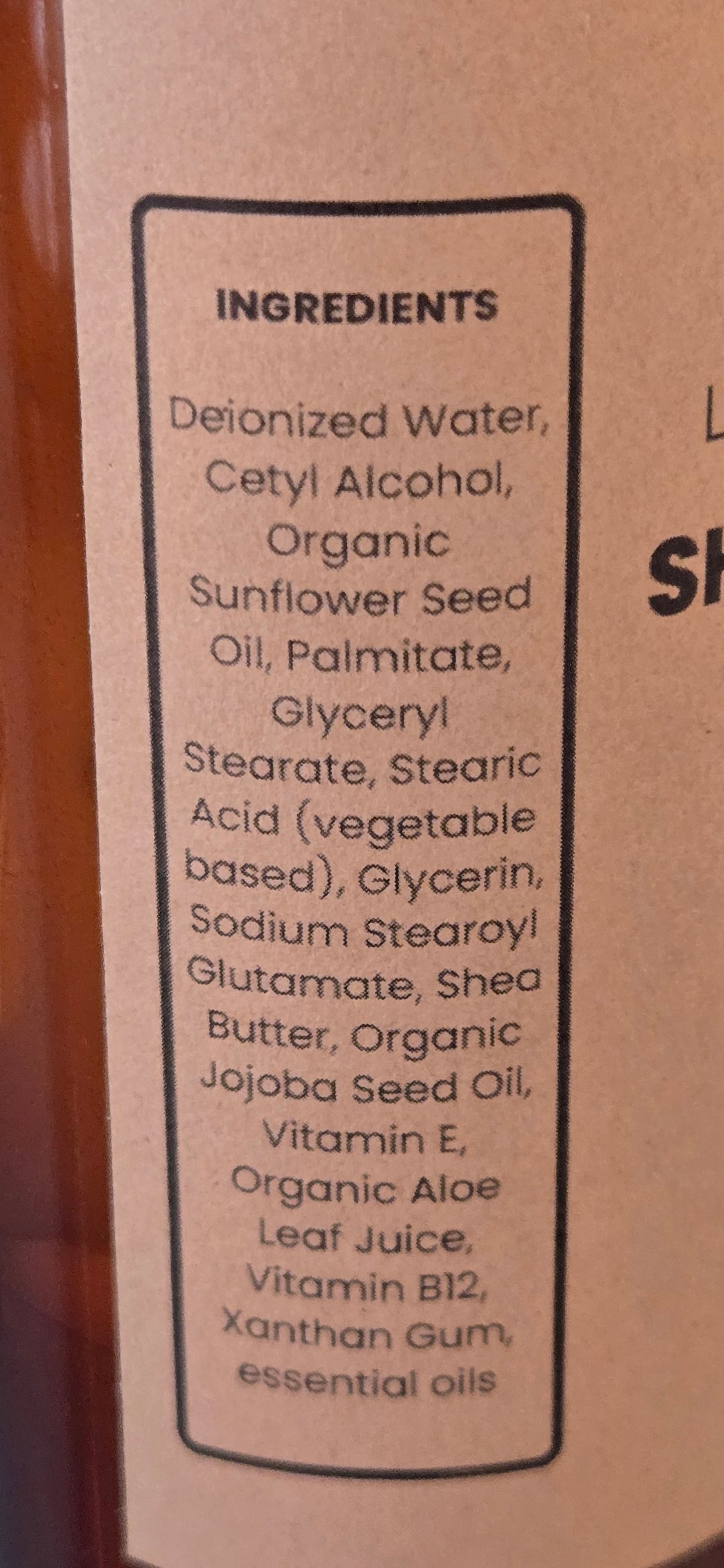 Shea butter lotion