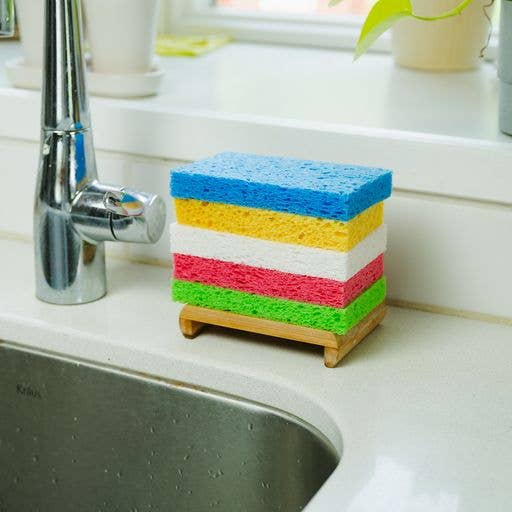 Compostable Cellulose Sponge : White