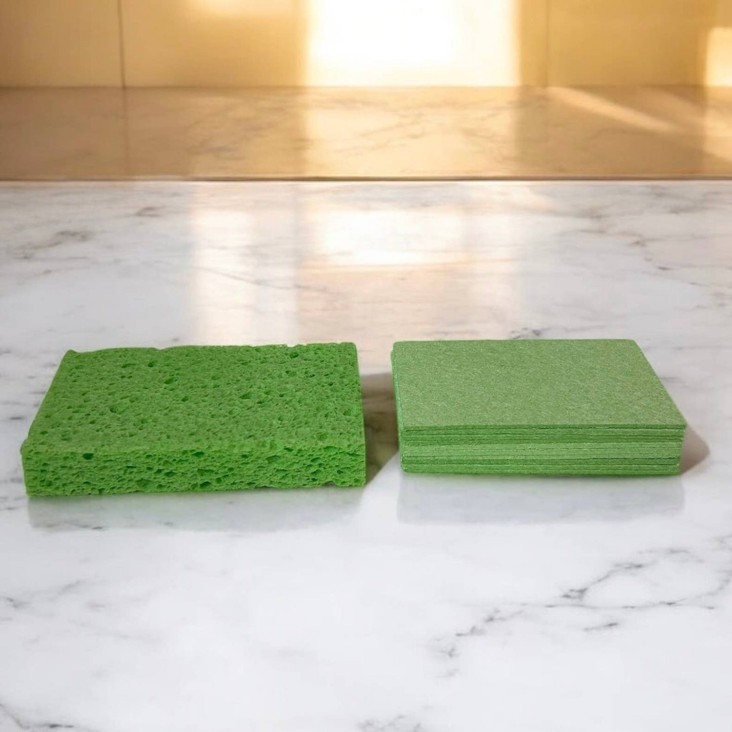 Compostable Cellulose Sponge : White