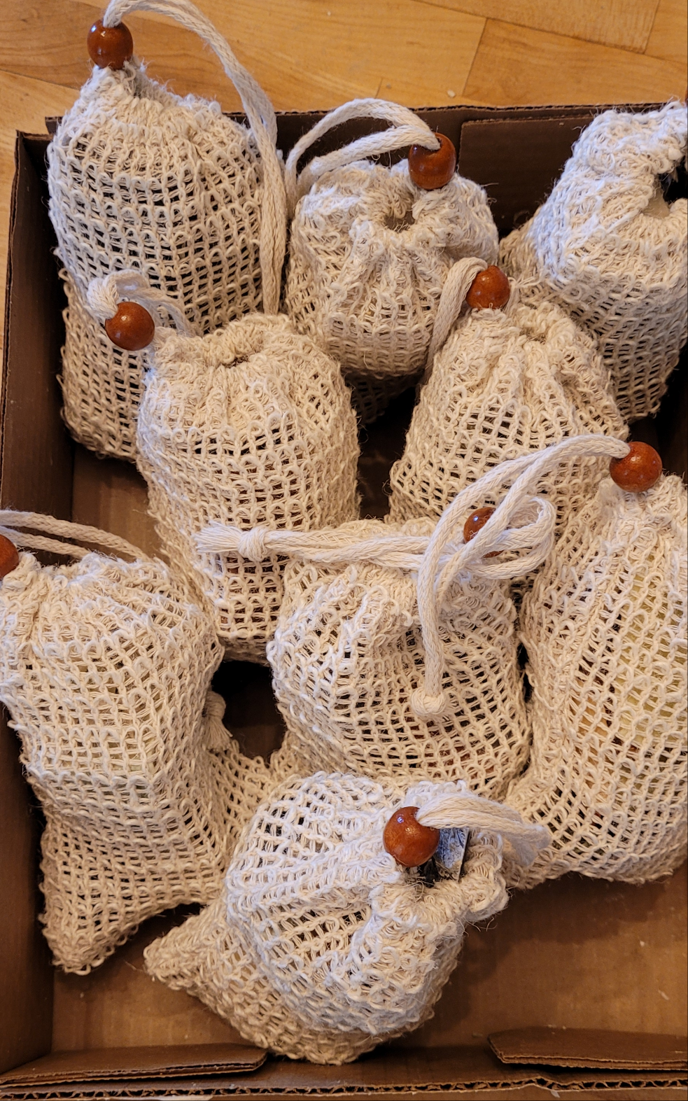 Soap saver sample scrap bags