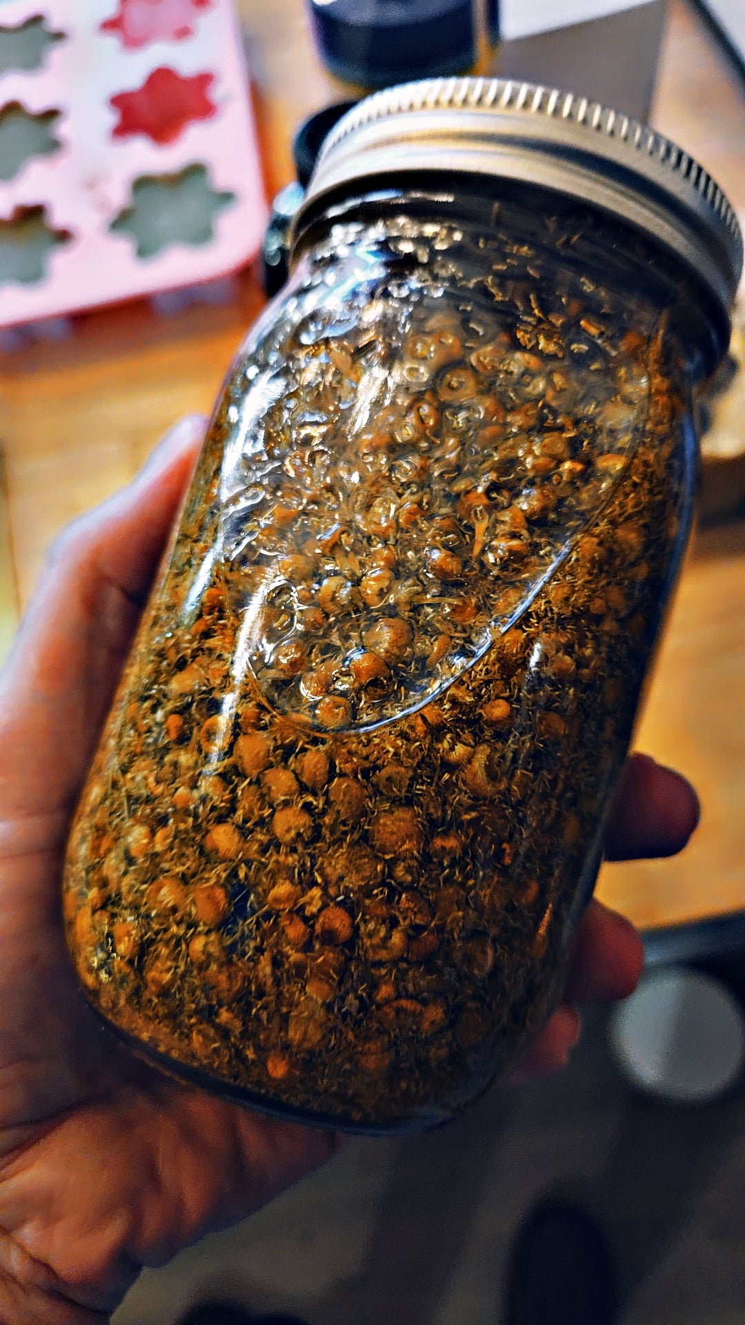 Herbal infused facial oil