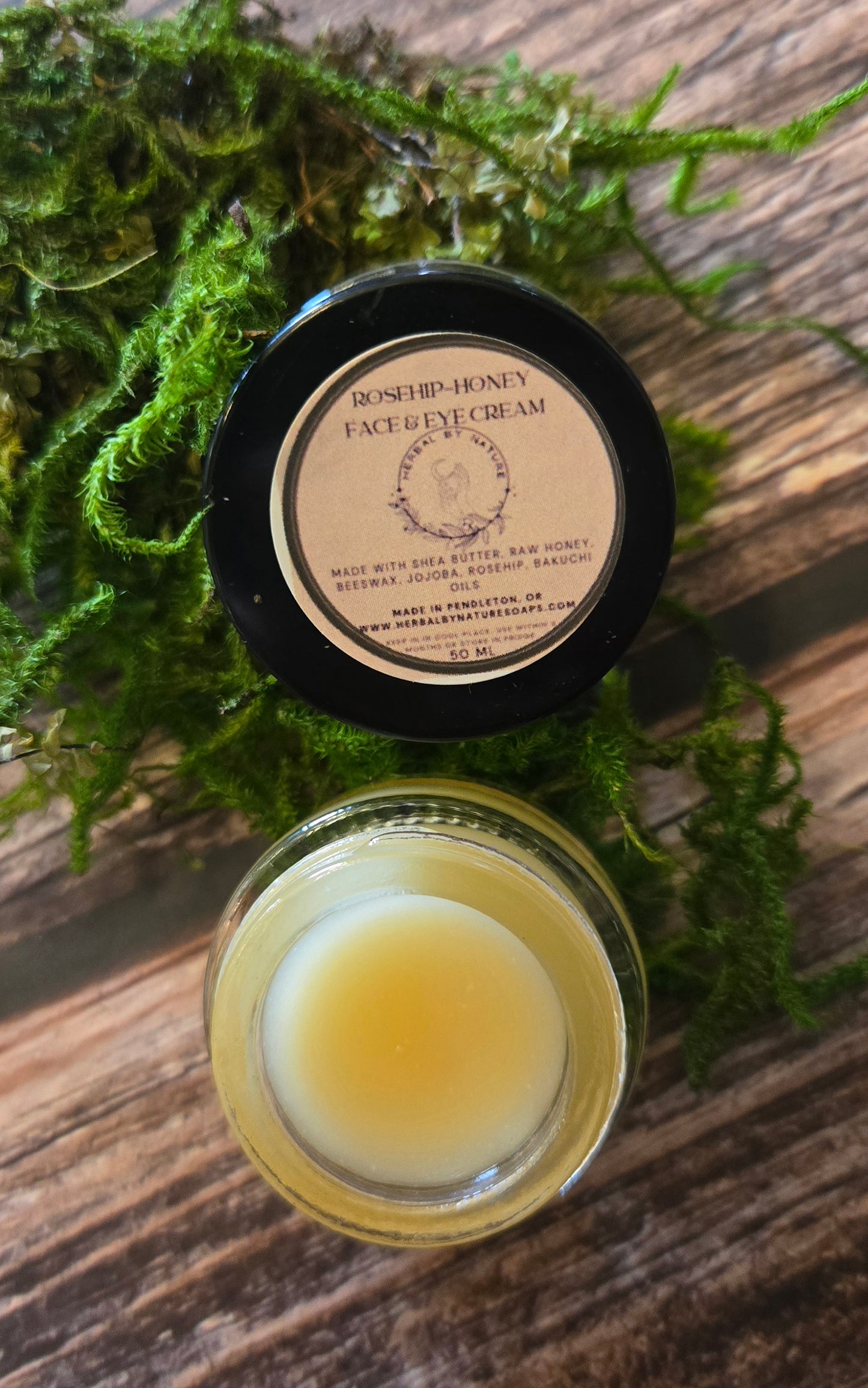 Honey infused natures botox face & eye cream with rosehip seed, & bakuchi oils