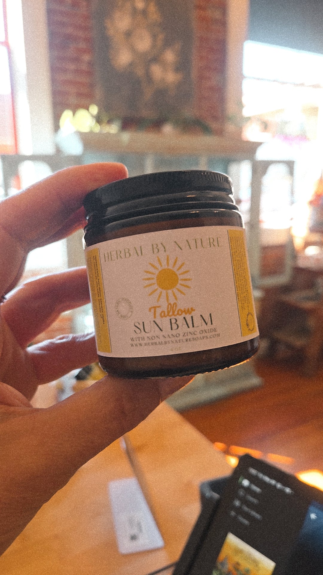 Tallow Sun Balm with zinc oxide