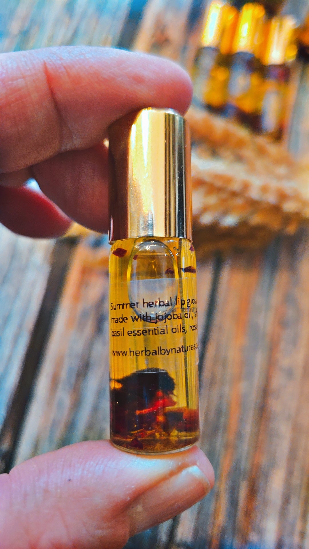 Summer vibes herbal lip balm