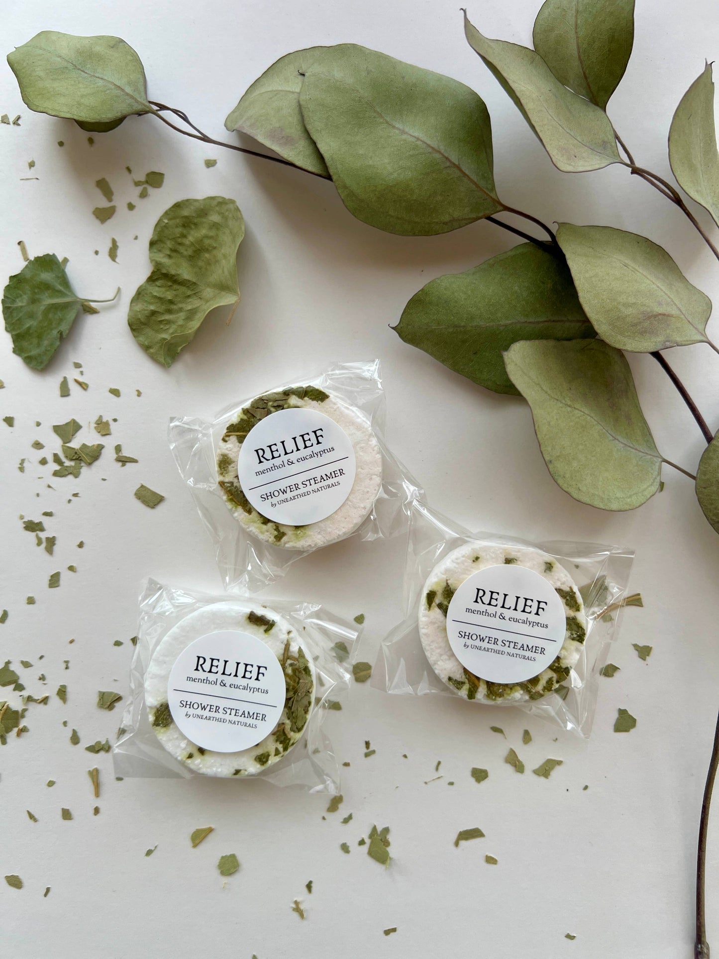 Relief - Menthol & Eucalyptus Shower Steamers | Aromatherapy