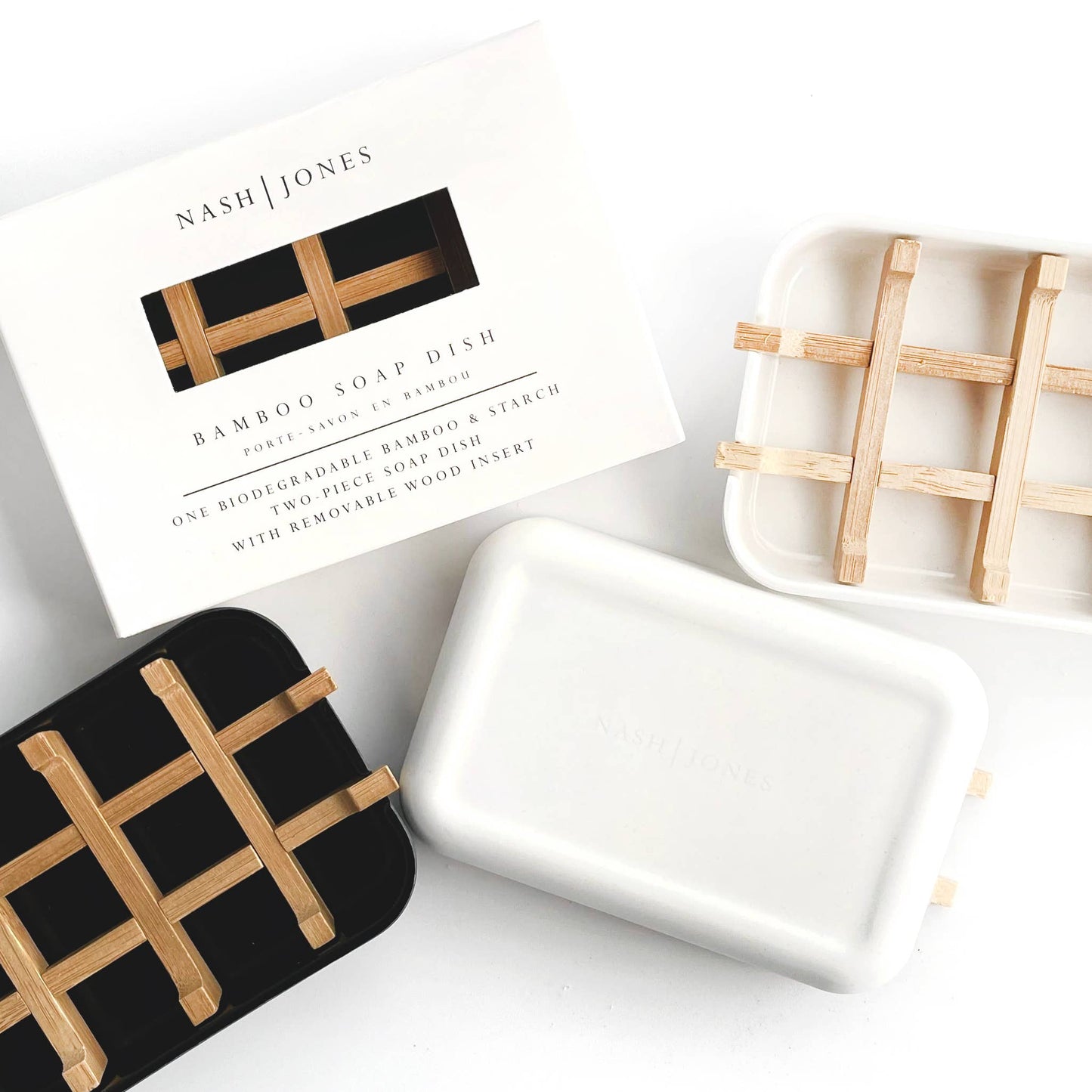 Bamboo Soap Dishes: Black