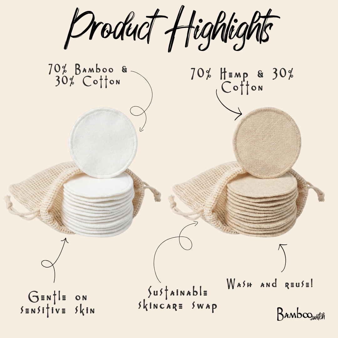 Reusable Hemp Facial Rounds | Earth Day Best