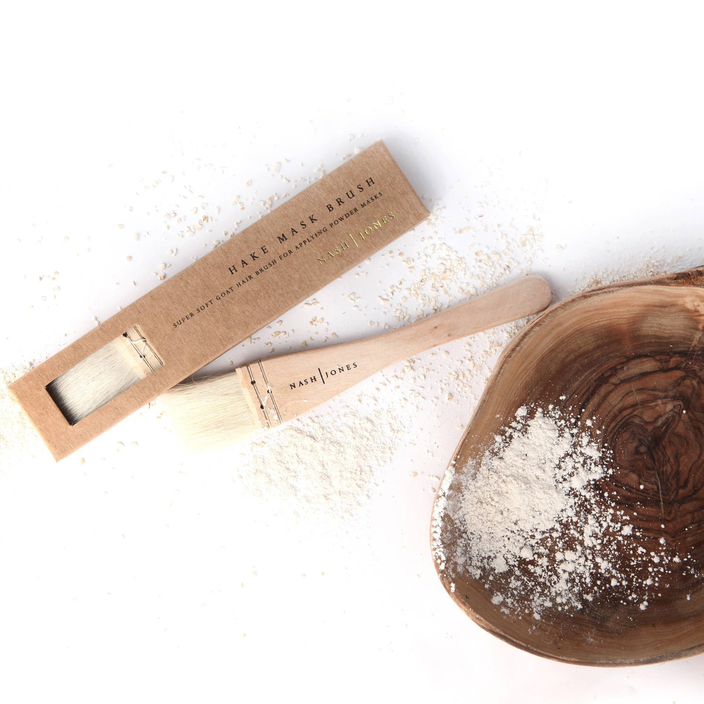 Face Mask Tools: Natural Mask Brushes and Mask Spoons: Combo Pack
