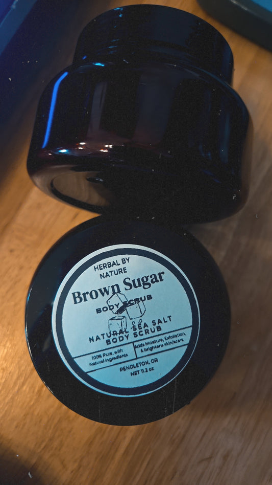 Brown sugar salt scrub