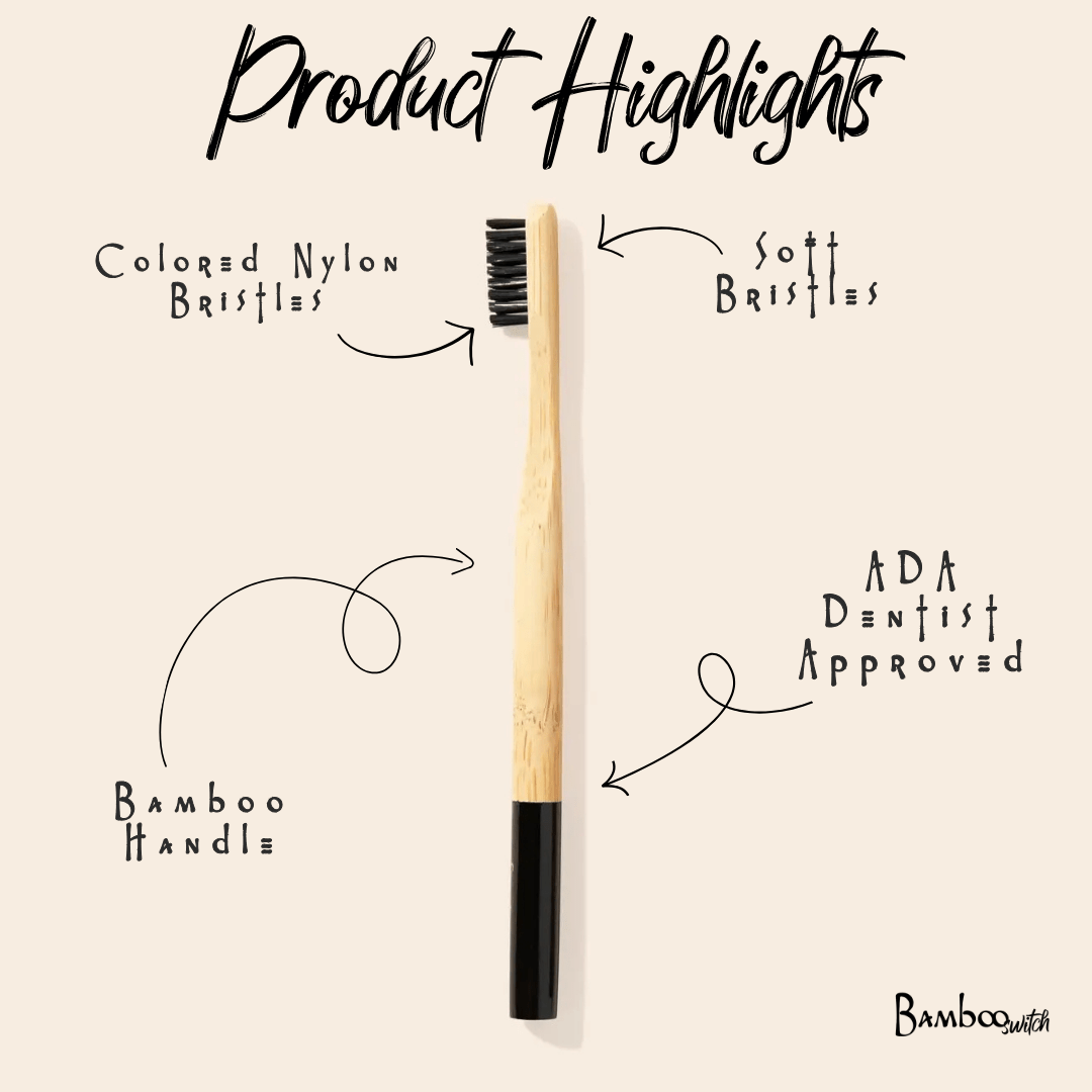 Bamboo Toothbrush | Round Handle