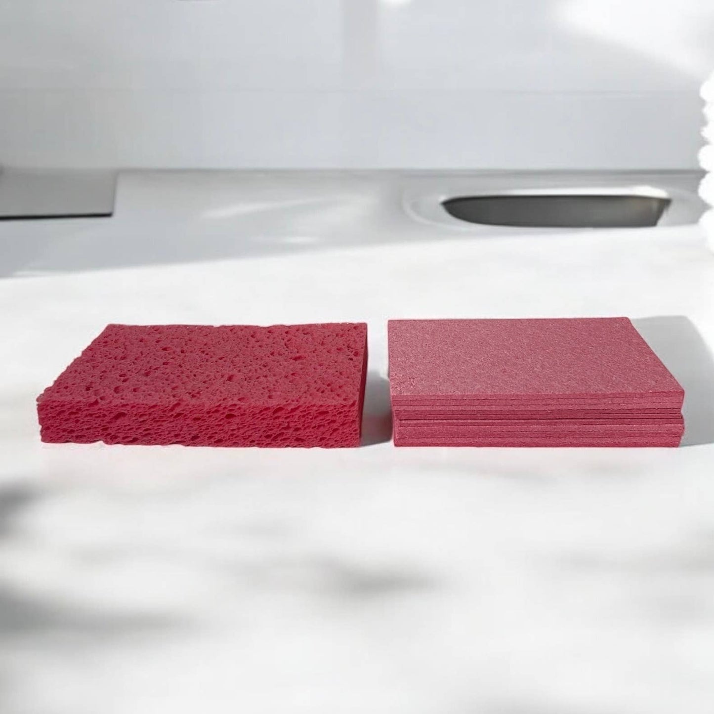 Compostable Cellulose Sponge : White