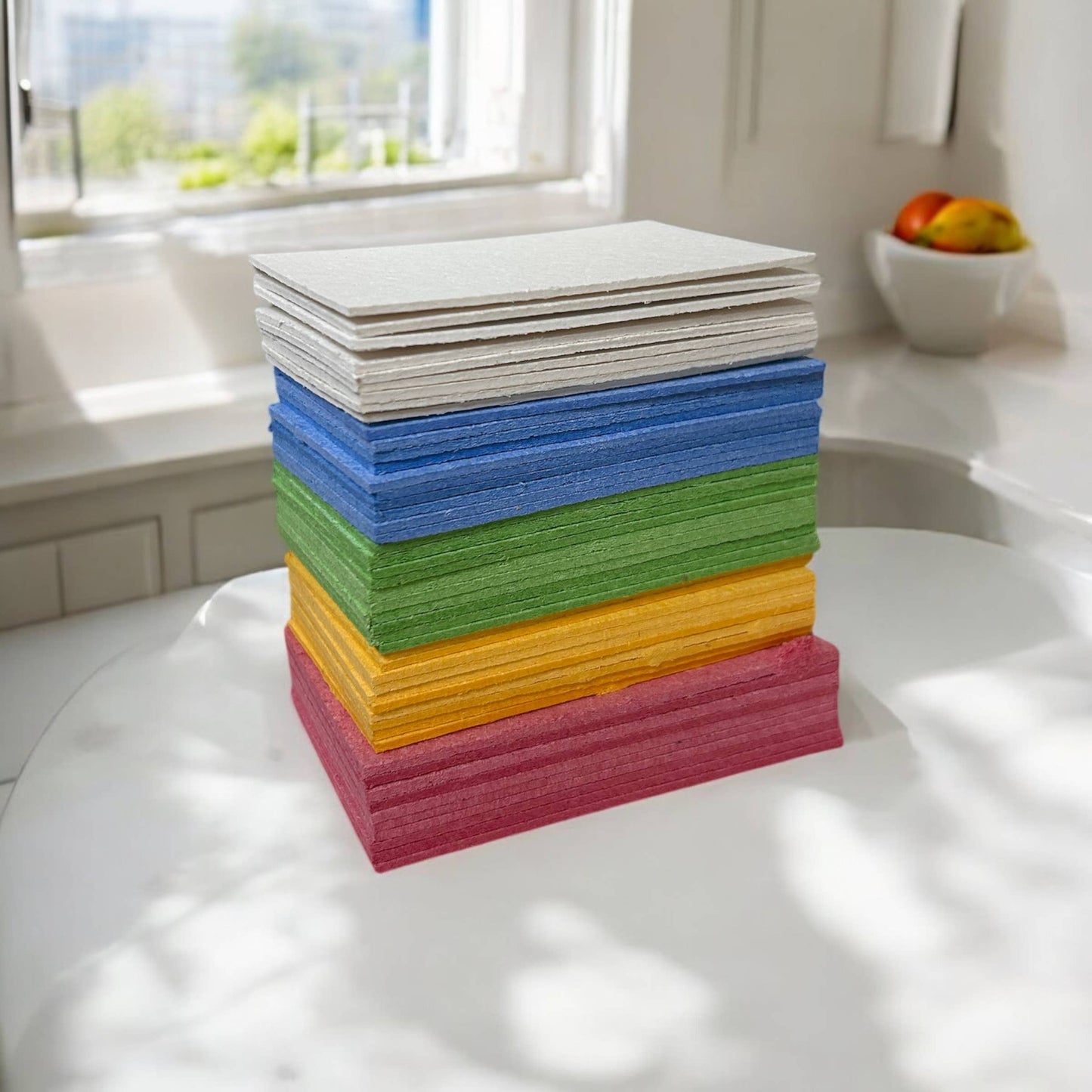 Compostable Cellulose Sponge : White