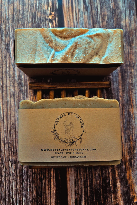 Exfoliating cedarwood soap
