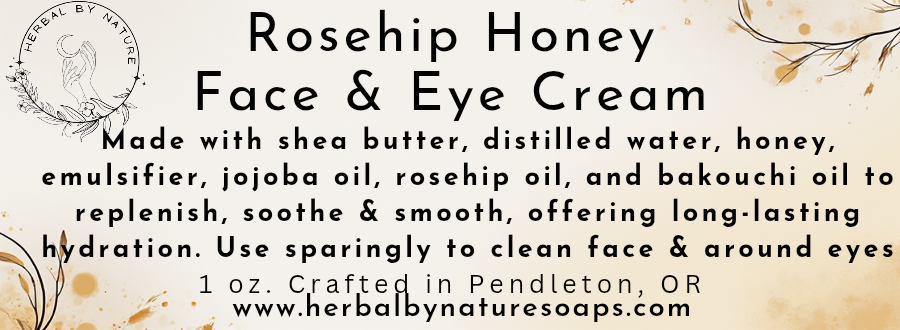 Honey infused natures retinol face & eye cream with rosehip seed, & bakuchi oils
