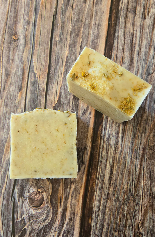 Beeswax unscented chamomile infused soap for extra sensitive skin