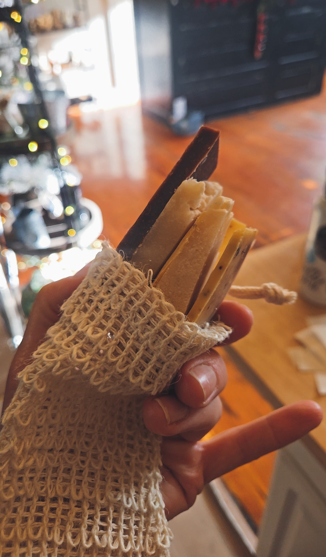 Soap saver sample scrap bags