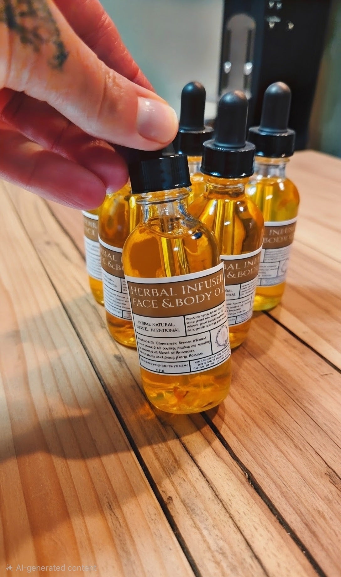 Herbal infused face & body oil