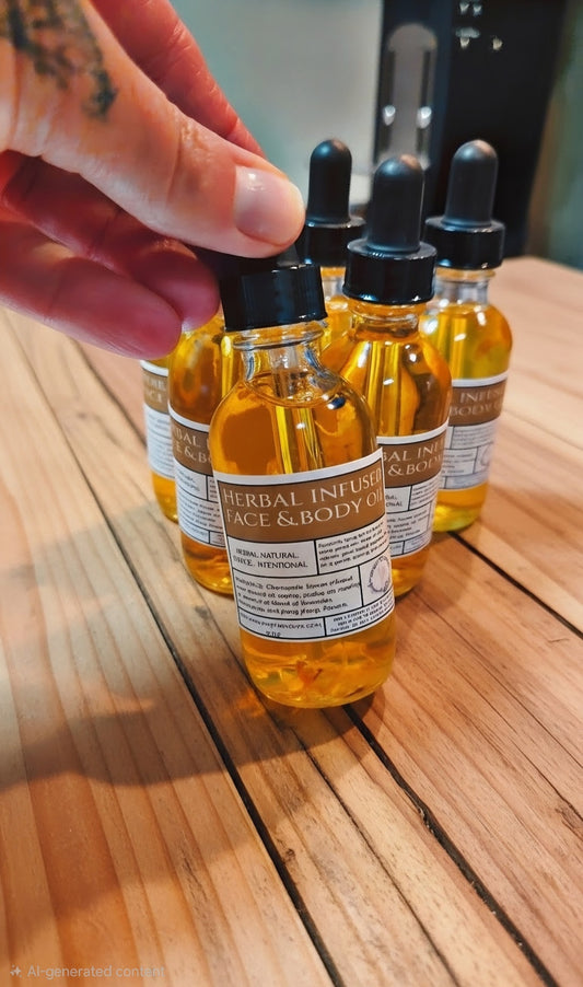 Herbal infused face & body oil